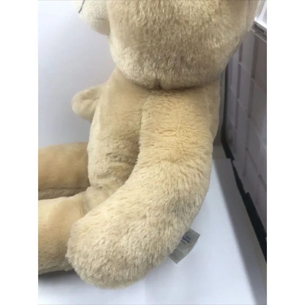 Build a Bear Plush Smiling Teddy Bear Tan Plain Stuffed Animal Toy BAB